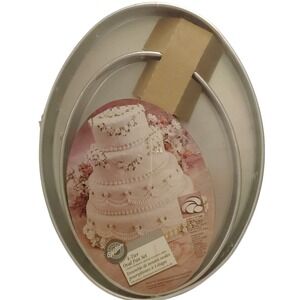 Wilton Performance Pans 4 Oval Cake Pan Set 502-2130 Aluminum             Silver